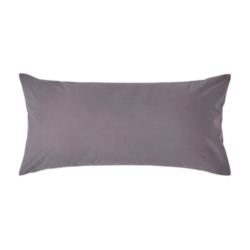Image of Homescapes Continental Egyptian Cotton Pillowcase 200 TC, 40 x 80cm Dark Grey