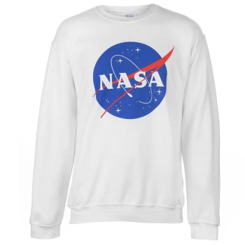 Image of Official NASA Logo Sweatshirt Mens - White