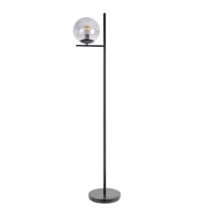 Image of Clarke Matt Black Floor Lamp