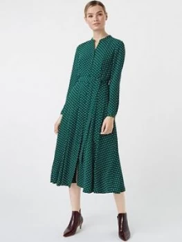 Image of Hobbs Tarini Dress - Green/Ivory