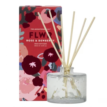 Image of The Aromatherapy Co. FLWR Reed Diffuser - Rose & Dewberry