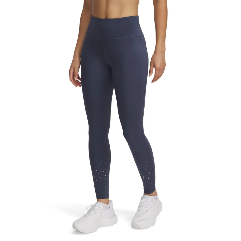 Image of Under Armour Womens Launch Elite Performance Running Tights Gray female 8 (XS)