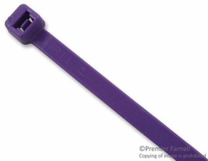 Image of Panduit - Pan-Ty Cable Ties 4.8mm X 188mm Purple 100 Pack