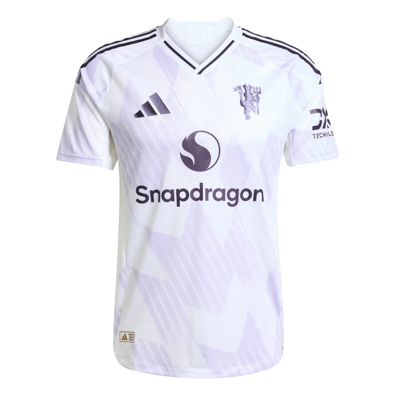 Image of adidas Manchester United Away Authentic Shirt 2025 2026 Adults White male L