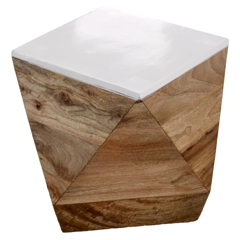 Image of Indian Hub Alfie Side Table Solid Mango Wood