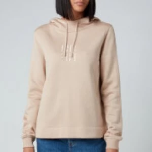 Image of Hugo Boss Embroidered Logo Hoodie Stone Size L Women