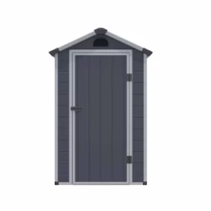 Image of Rowlinson Airevale Plastic Apex Shed 4ft x 3ft, Light Grey