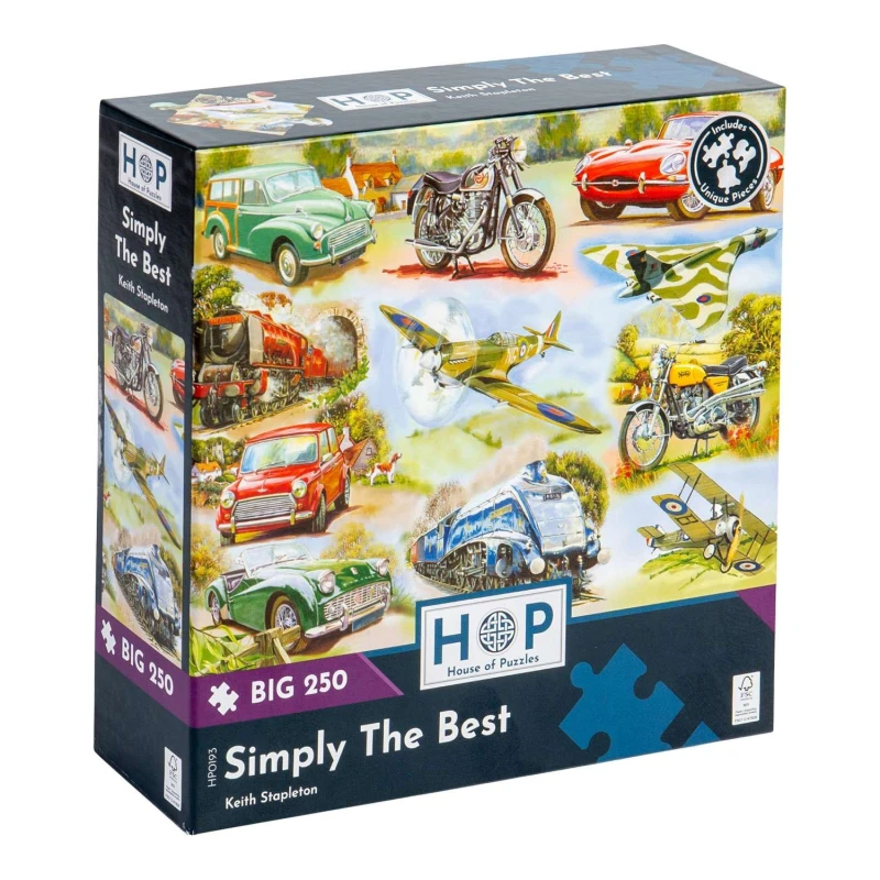 Image of The House Of Puzzles Simply The Best, BIG 250 Piece Jigsaw Puzzle Multi unisex