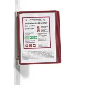 Image of Durable 591403 Display board Red (W x H x D) 325 x 360 x 260 mm A4