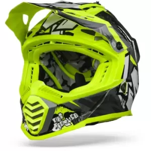 Image of LS2 MX437 Fast Evo Crusher Black H-V Yellow M
