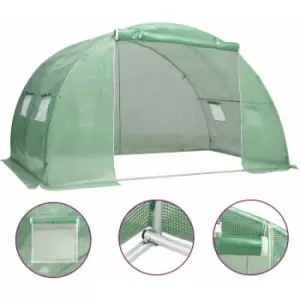 Image of Vidaxl - Greenhouse 8 m² 2x4x2 m Green