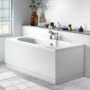 Image of UKBathroom Essentials 700mm Waterproof End Bath Panel - White Gloss