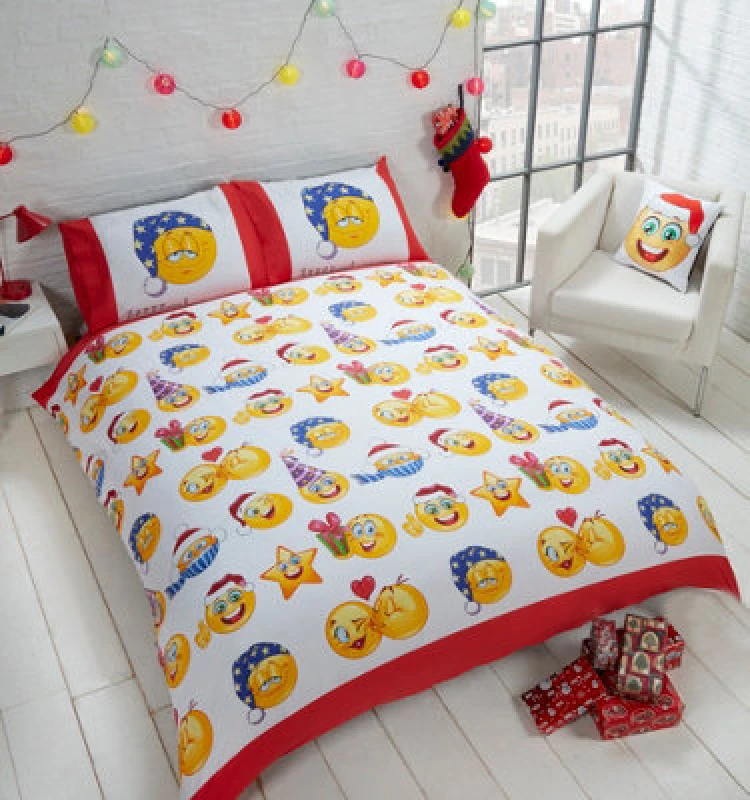 Image of Rapport Home Christmas Icons Polycotton Duvet Set With Pillowcase