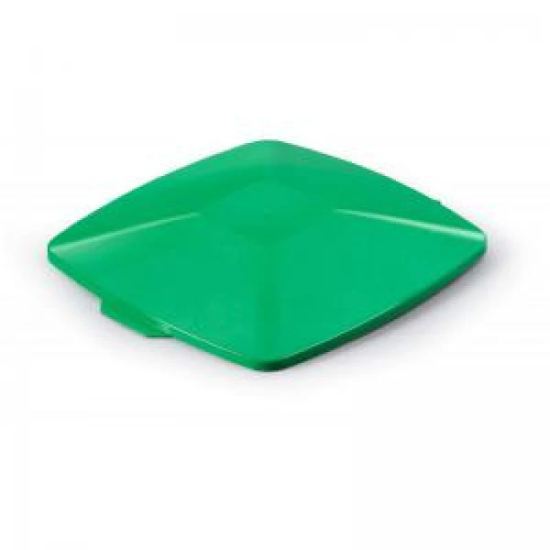 Image of Durable DURABIN Square 40L Hinged Lid - Strong Recycling Waste Bin Lid - Green Green unisex