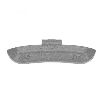 Image of SEALEY WWSH35 Wheel Weight 35g Hammer-On Zinc for Steel Wheels Pack of 50