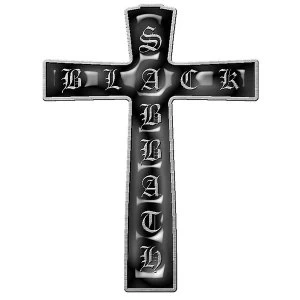 Image of Black Sabbath - Cross Pin Badge
