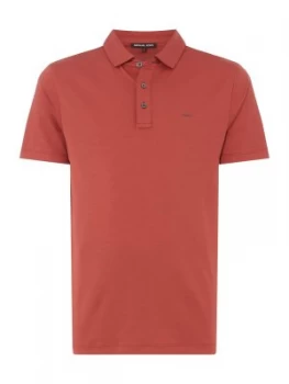 Image of Mens Michael Kors Sleek Polo Red