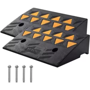 Image of Rubber Curb Ramp 2 Pack, 5' Rise Height Heavy-Duty 33069 lbs/15 t Capacity Threshold Ramps, Driveway Ramps with Stable Grid Structure for Cars,