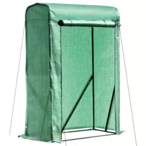 Image of Outsunny Portable Greenhouse PVC Cover Metal Frame W/ Zipper 100 x 50 x 150cm