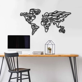 Image of MT - 014 Black Decorative Metal Wall Accessory