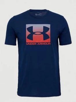Image of Urban Armor Gear Sportstyle Boxed Logo T-Shirt - Navy