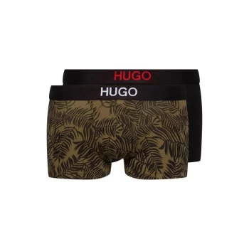 Image of Hugo Boss 2 Pack Cotton Trunks Green Size L Men