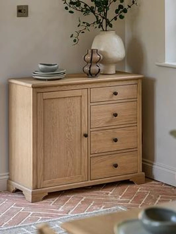 Image of SO'HOME Harriet Oak Sideboard Light Oak Wood ONE SIZE