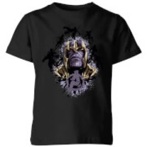 Image of Avengers Endgame Warlord Thanos Kids T-Shirt - Black - 3-4 Years