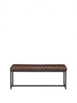 Image of Julian Bowen Brooklyn Faux Leather Upholstered Dining Bench