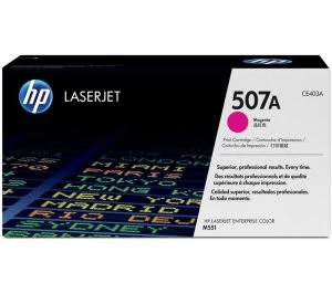 Image of HP 507A Magenta Laser Toner Ink Cartridge