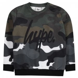 Image of Hype Half Camo Sweatshirt - Camo