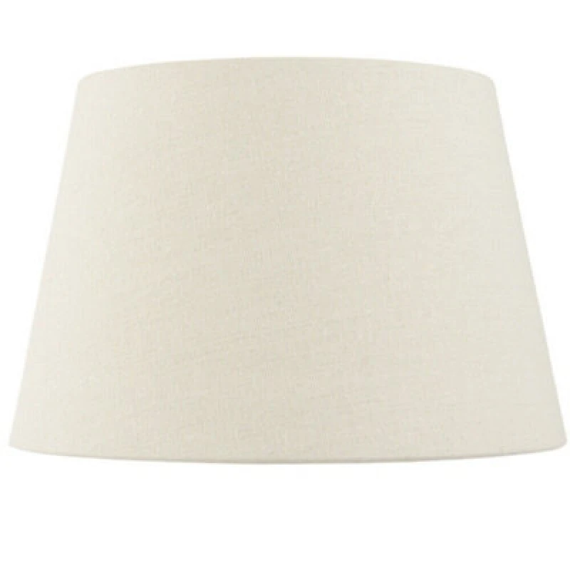 Image of Loops 8" Inch Round Tapered Drum Lamp Shade Ivory Linen Fabric Cover Simple Elegant Multi