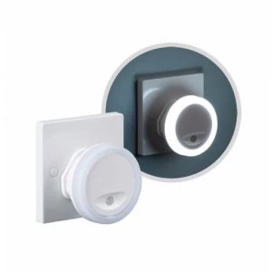 Image of KnightsBridge Plug In Compact LED Wall Night Light with Sensor