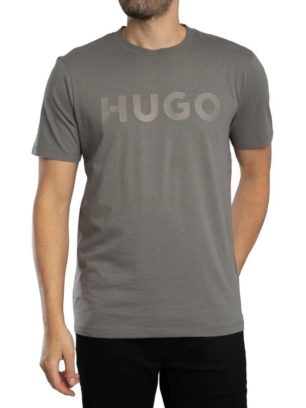 Image of HUGO Dulivio Graphic T-Shirt Dark Grey L