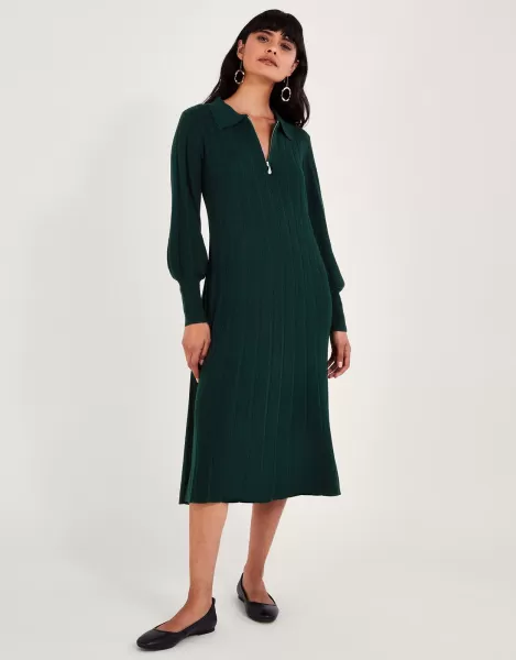 Image of Peri Pleat Midi Dress