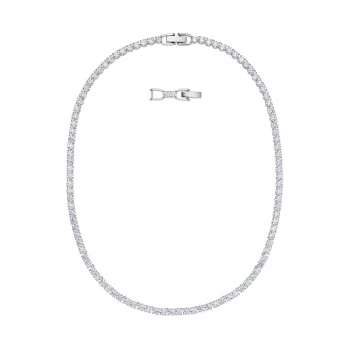Image of Swarovski Tennis |Rhodium Plated White |Deluxe |Necklace Jewellery