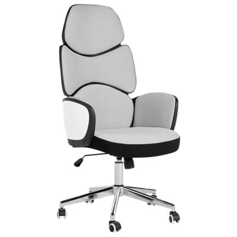 Image of Beliani Office Chair Splendid Light Grey