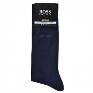 Image of Hugo Boss George Cotton Socks Navy