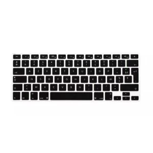 Image of Premium French AZERTY Keyboard Cover for Apple Macbook Air - Black