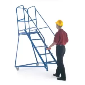 Image of GPC Industries Ltd Fort Tilt N Push Steps 5 Tread - Painted BS EN 131 Profession
