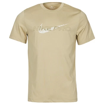 Image of Nike M NK DF TEE DB NK PRO mens T shirt in Brown - Sizes S,M,L,XL,XS