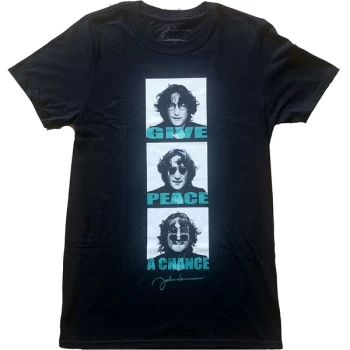 Image of John Lennon - GPAC Stack Unisex X-Large T-Shirt - Black