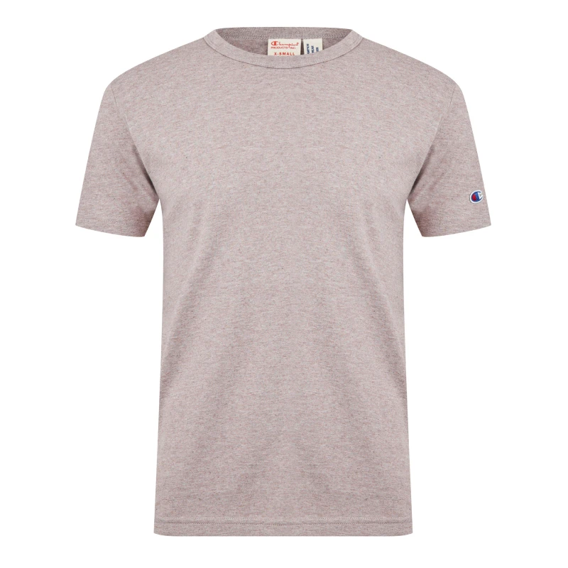 Image of Champion Crewneck T-Shirt Mens - Brown Brown XS