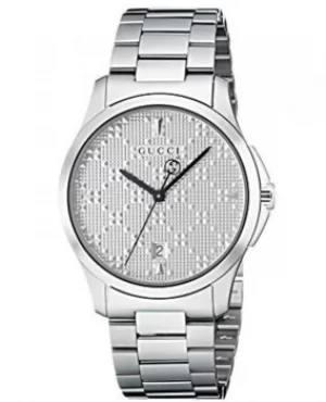 Image of Gucci G-Timeless Diamante Silver Dial Stainless Steel Womens Watch YA1264024 YA1264024