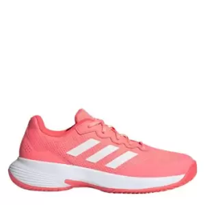 Image of adidas Gamecourt 2.0 Tennis Shoes Womens - Acid Red / Cloud White / Turbo