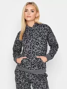 Image of PixieGirl Petite Leopard Print Hoody - Grey, Size 16, Women