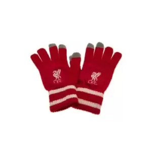 Image of Liverpool FC Unisex Adult Knitted Gloves (One Size) (Red)