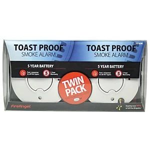 Image of Fireangel Smoke Alarm - 5 Year Battery - Twin Pack