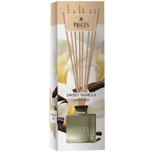 Image of Price's Candles Sweet Vanilla Reed Diffuser - 100ml