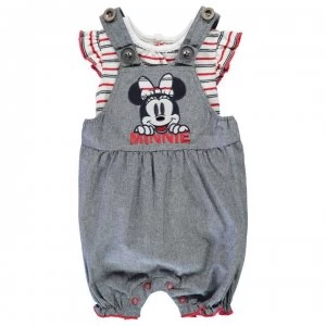 Image of Disney 2 Piece Dungaree Set Baby - Minnie Mouse